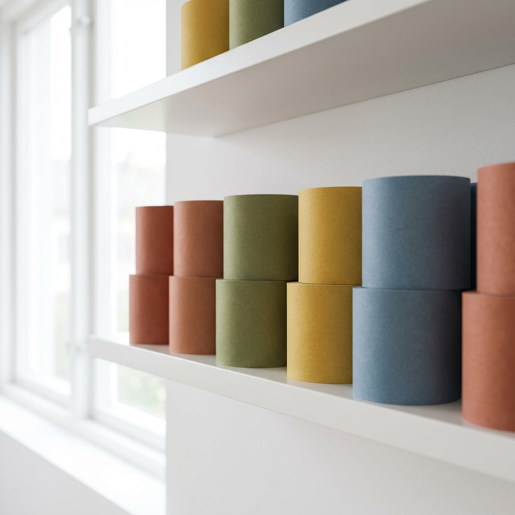 Paper roll labels for retail packaging and product boxes