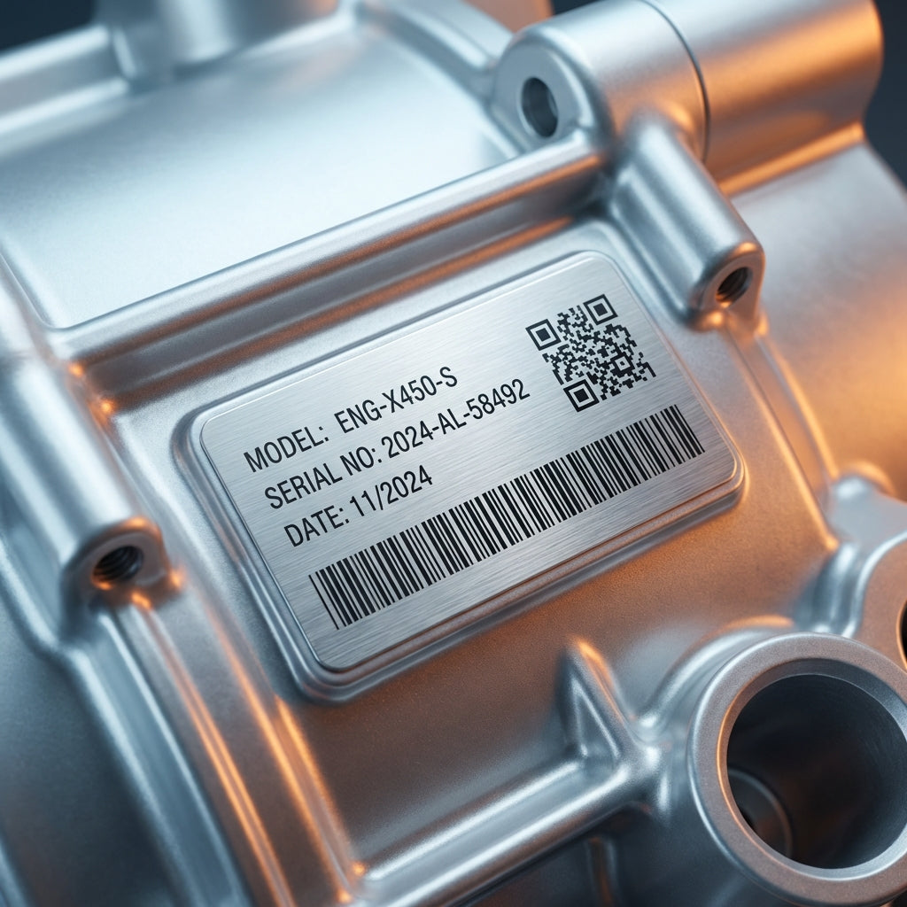 Durable PET polyester labels and asset tags for industrial use