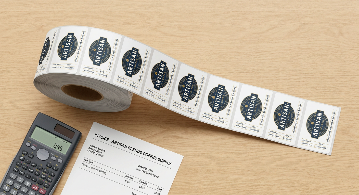 1000 custom labels material comparison