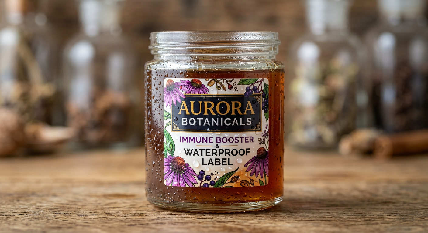 500 custom labels paper stock example