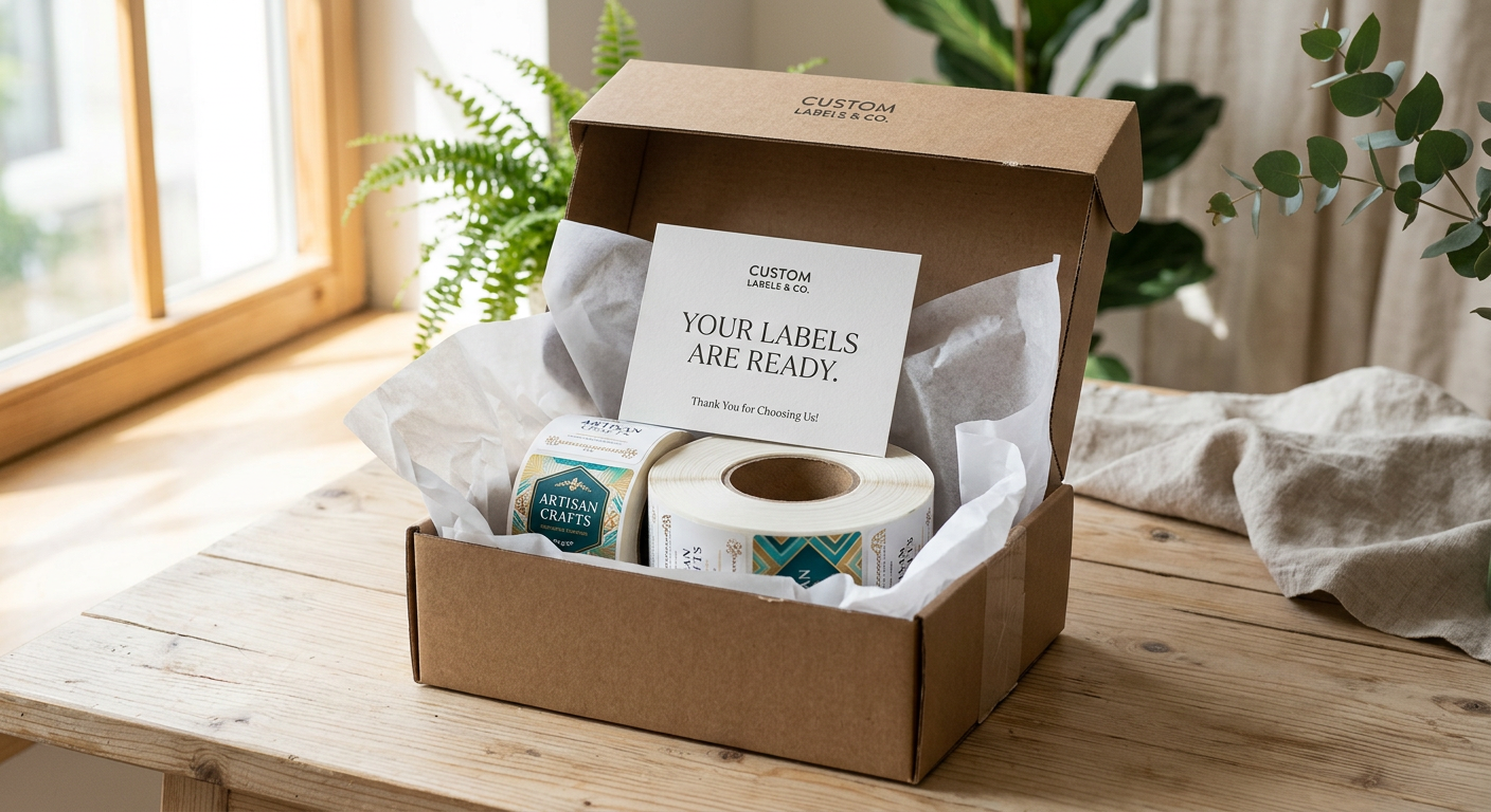 500 custom labels material comparison