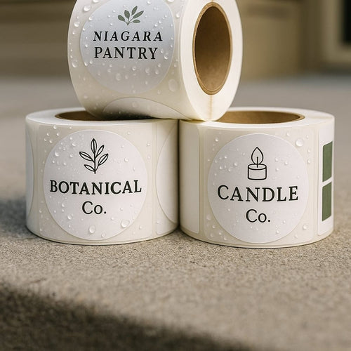 Clear BOPP roll labels