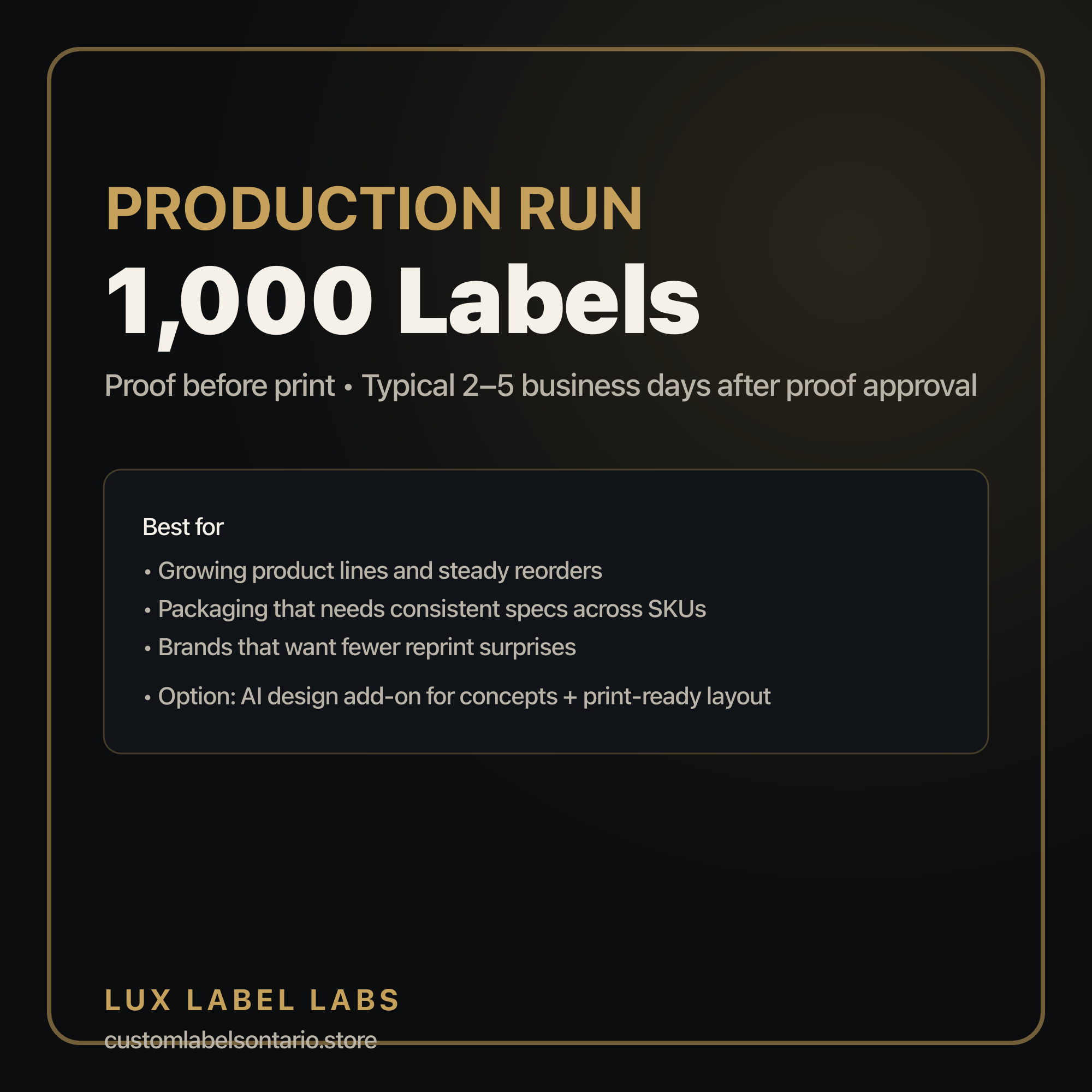 Matte vs gloss label finish close-up (label bundle example)